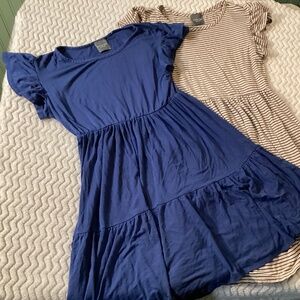 Olivia Rae bundle of 2 ruffle dresses women’s size medium